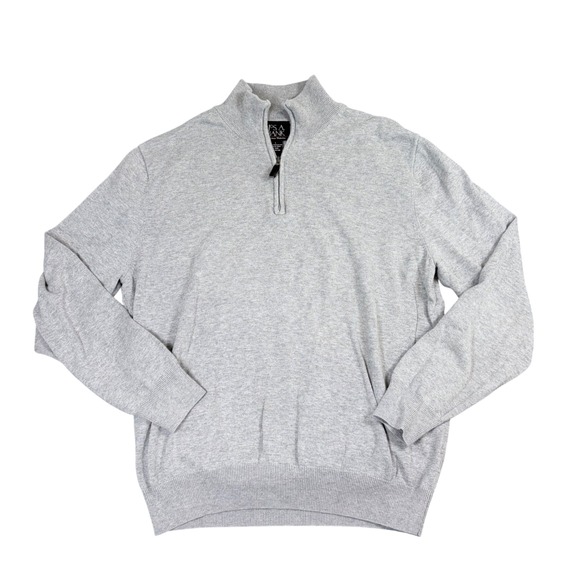 Jos. A. Bank Other - Jos. A. Bank Signature Collection Mens L Gray Pima Cotton Quarter Zip Sweater